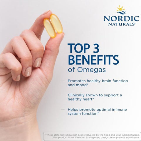 Nordic Naturals Ultimate Omega 3 Softgels, Pack of 60's