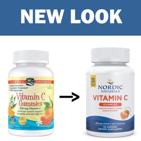 Nordic Naturals Kids & Adults Vitamin C 250mg Gummies - 60 Gummies