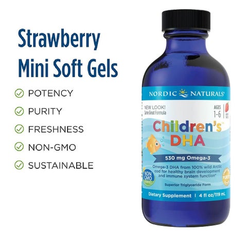 Nordic Naturals Children's DHA 530mg Omega 3 Syrup - 119ml
