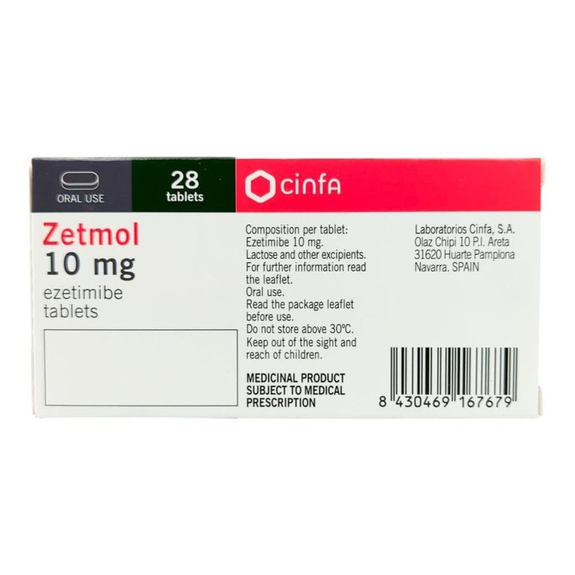 Zetmol 10mg Tablets, Pack of 28's