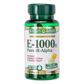 Nature's Bounty E-1000IU Pure dl-Alpha Softgels, Pack of 50's