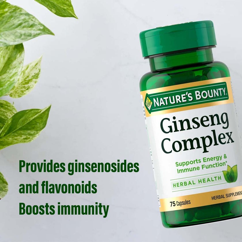 Nature's Bounty Ginseng Complex Capsules, Pack of 75's
