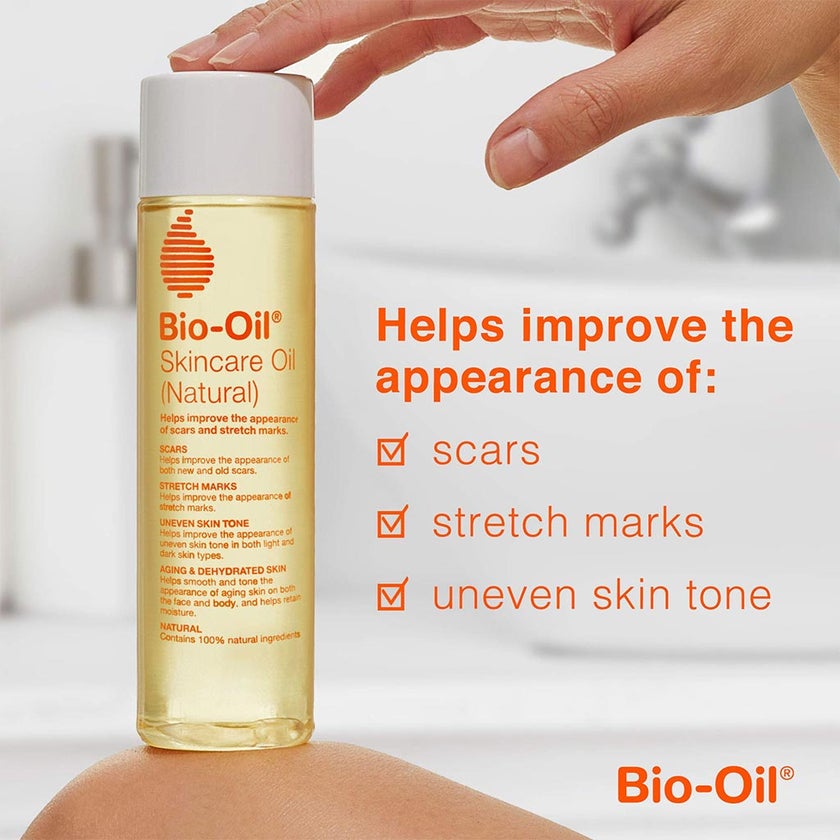 Bio-Oil Natural Skincare Oil For Scars & Stretch Marks 125ml