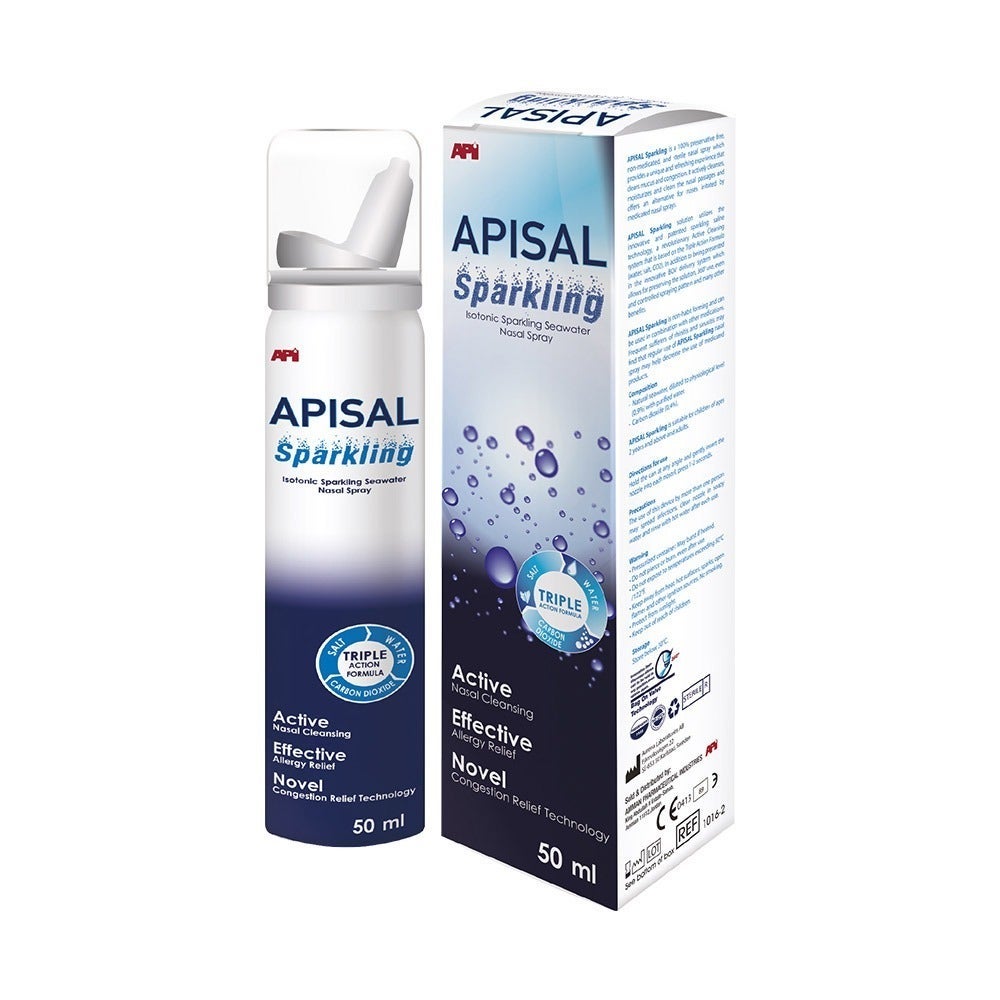 Apisal Isotonic Sparkling 0.9% Nasal Spray 50ml - myAster
