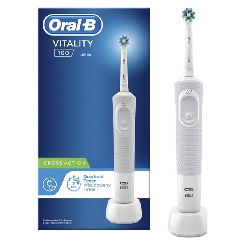Oral B Vitality100 Cross Action Toothbrush White D100.413.1