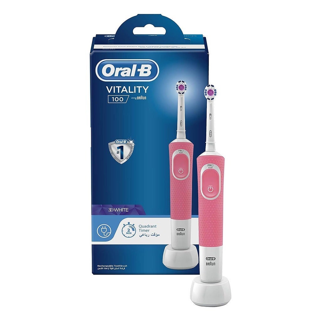 Oral B Vitality100 Cross Action Toothbrush Pink D100.413.1 - myAster