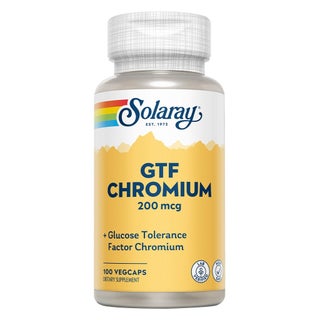 Solaray GTF Chromium 200mcg Veg Capsules, Pack of 100's
