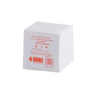Novamed Non Sterile Gauze Swab 7.5 x 7.5cm, Pack of 100's