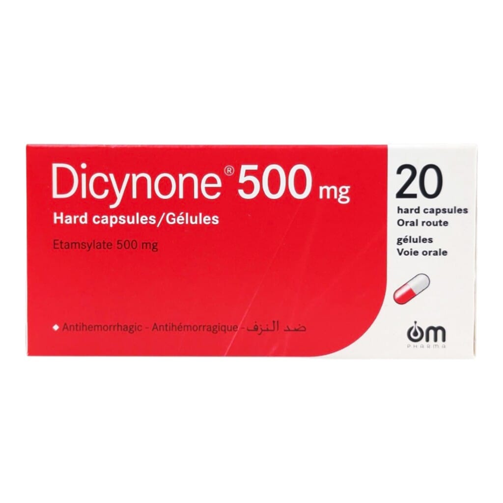 Dicynone 500mg Capsules, Pack of 20's - myAster