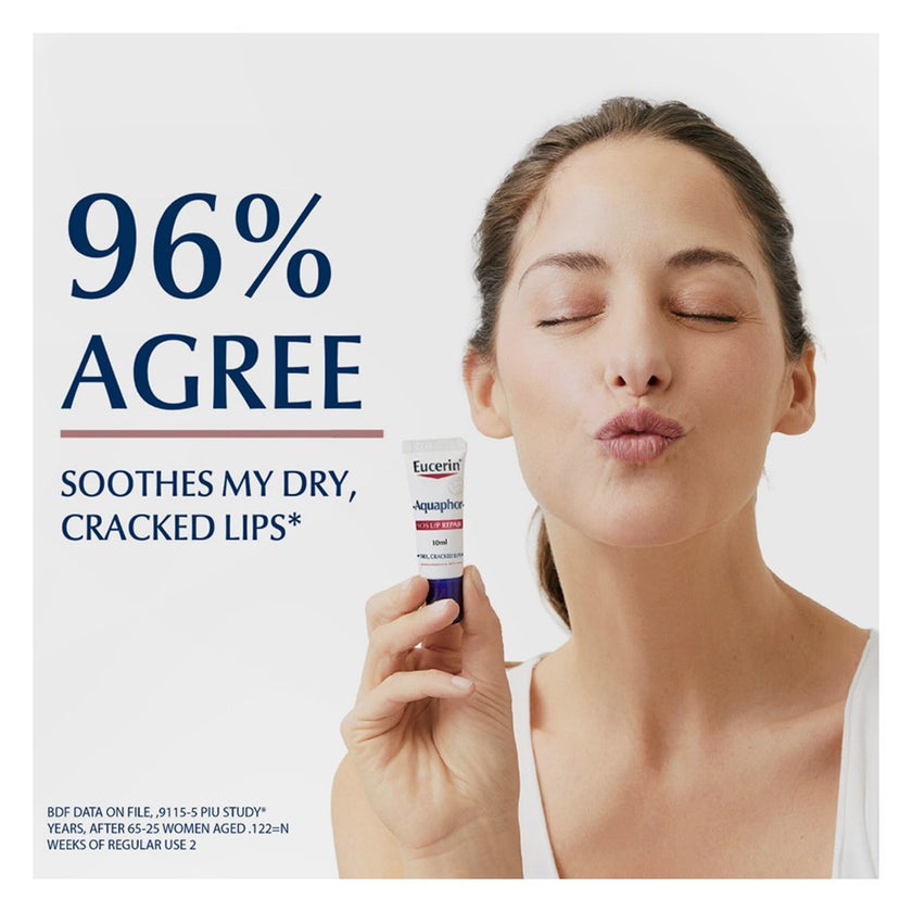 Eucerin Aquaphor SOS Lip Care Balm For Dry & Cracked Lips 10ml