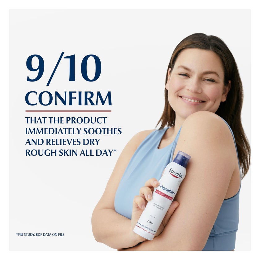 Eucerin Aquaphor Body Soothing Ointment Spray For Dry & Cracked Skin 250ml