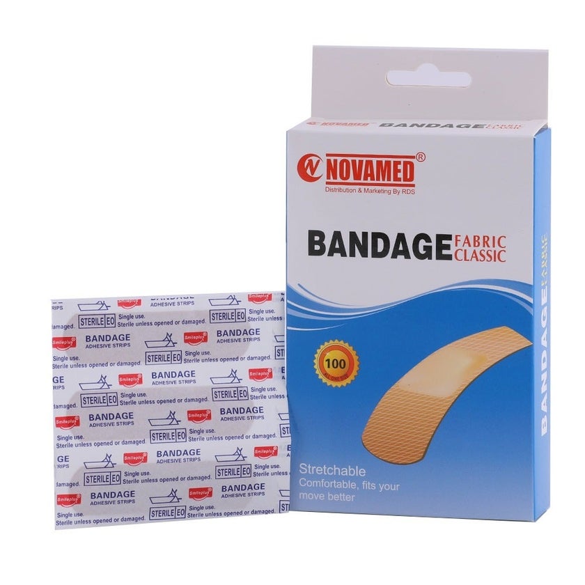 Novamed Bandage Fabric Classic Plaster, Pack of 100's - HY1147