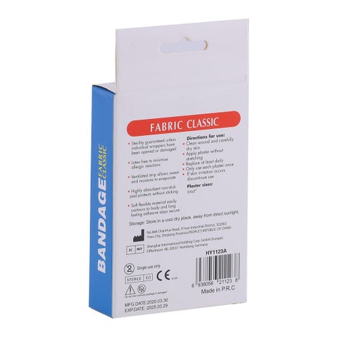 Novamed Bandage Fabric Classic Plasters, Pack of 30's - HY1123A