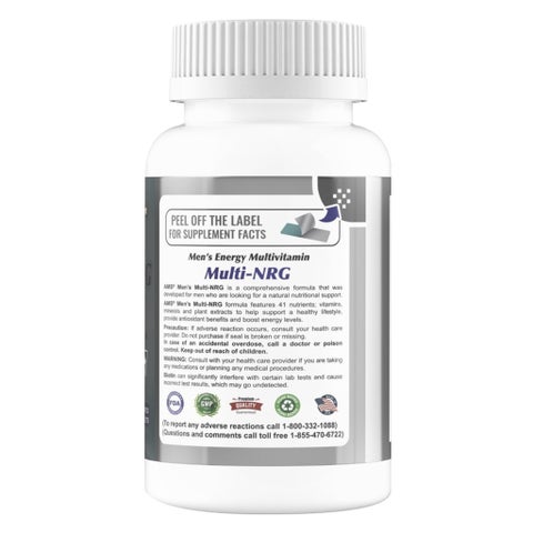 AMS Multi-NRG One Daily Men's Multivitamin Supplement - 2 x 45 Caplets