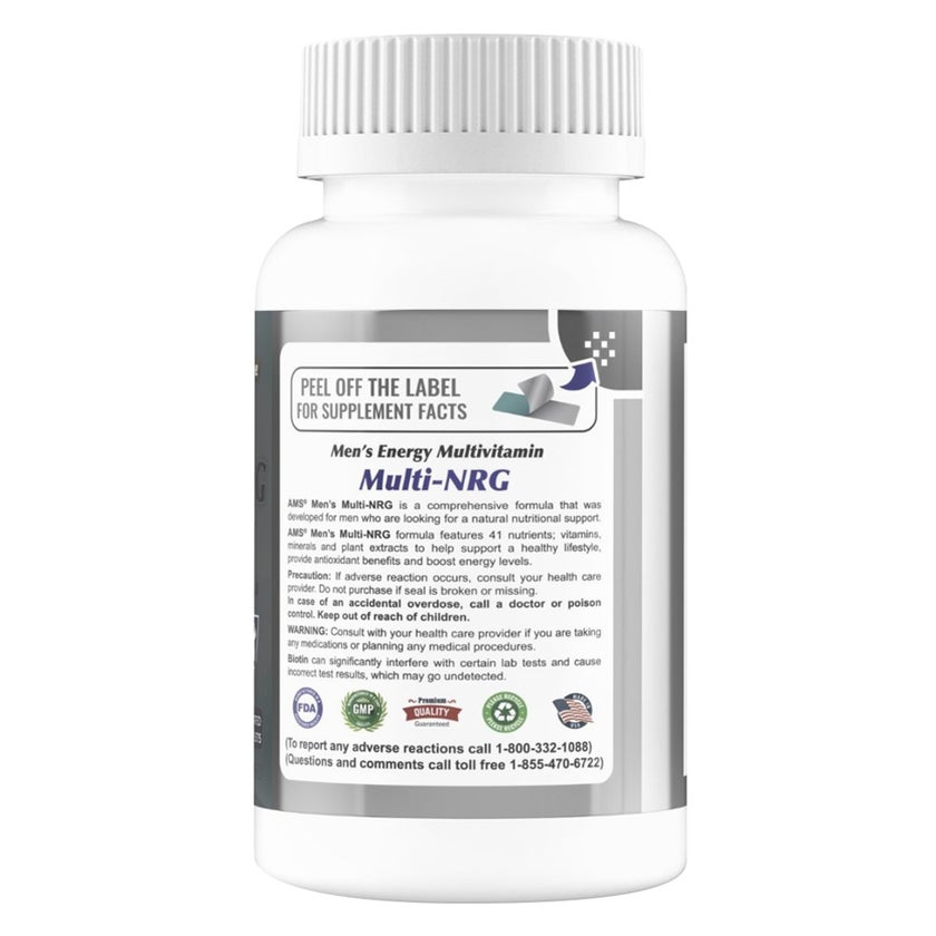 AMS One Daily Multi-NRG Men Caplets, Energy Multivitamins - 45 Caplets