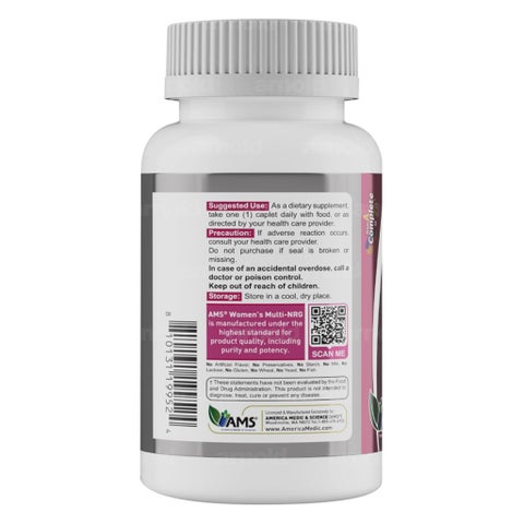 AMS Multi-NRG One Daily Women's Multivitamin Supplement - 2 x 45 Caplets
