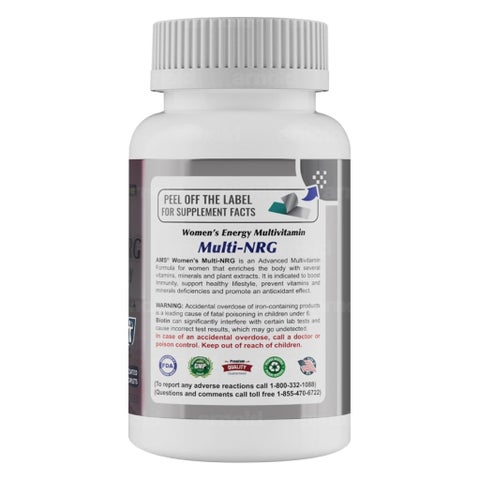 AMS Multi-NRG One Daily Women's Multivitamin Supplement - 2 x 45 Caplets