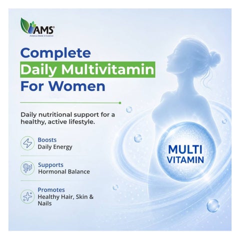 AMS Multi-NRG One Daily Women's Multivitamin Supplement - 2 x 45 Caplets