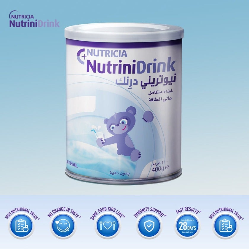 Nutricia NutriniDrink Children's Milk Special Formula For 12+ Months Neutral Flavour 400g