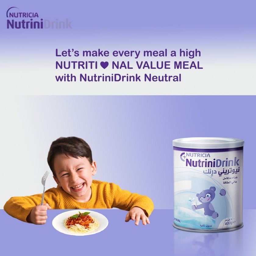 Nutricia NutriniDrink Children's Milk Special Formula For 12+ Months Neutral Flavour 400g