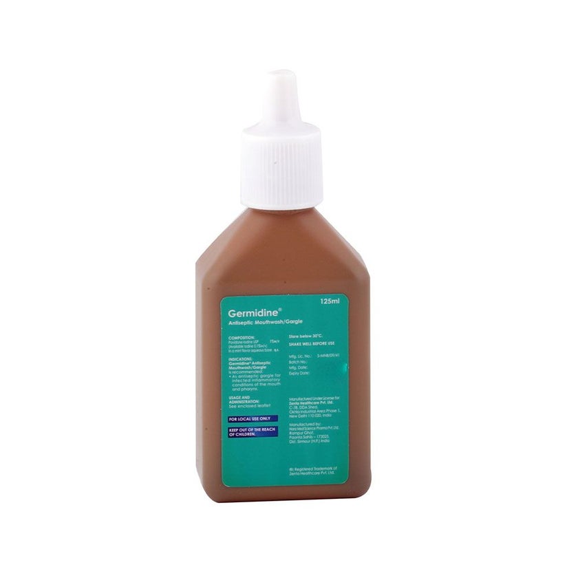 Germidine Antiseptic Mouthwash/Gargle Alcohol Free 125ml
