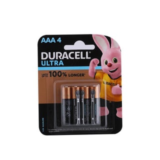 Duracell Ultra AAA4 1.5V Alkaline battery MX2400/LR6, Pack of 4's