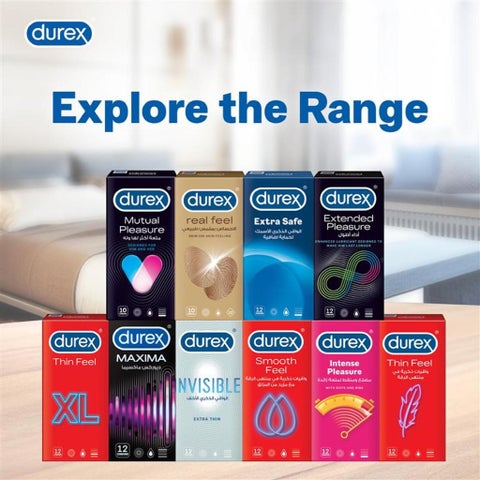 Durex Thin feel Condoms XL, Pack of 12's
