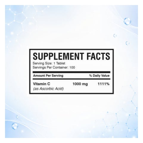 AMS Rapid-C 1000mg Vitamin-C Tablets, Immunity & Energy - 2 x 100 Tablets