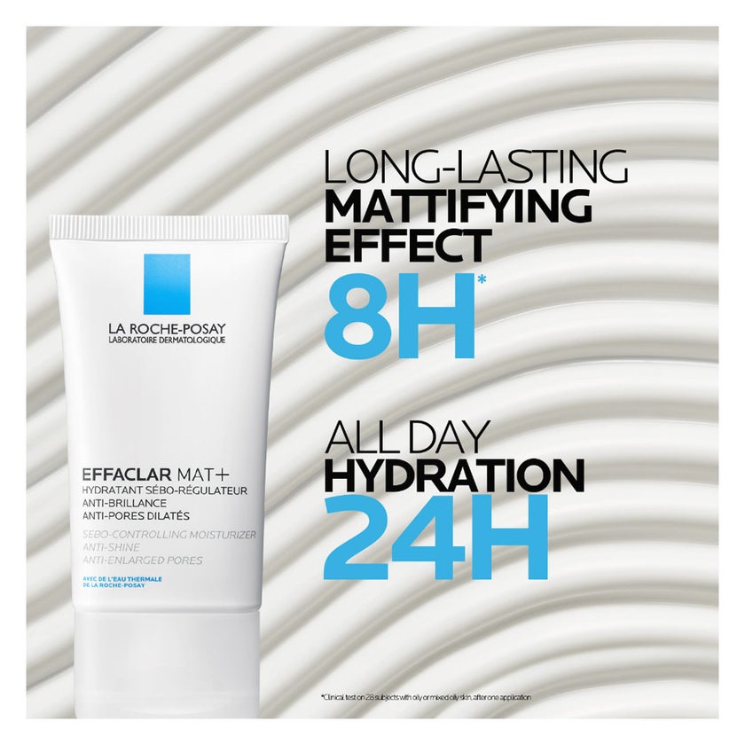 La Roche-Posay Effaclar MAT Mattifying Face Moisturizer, Oily Skin - 40ml