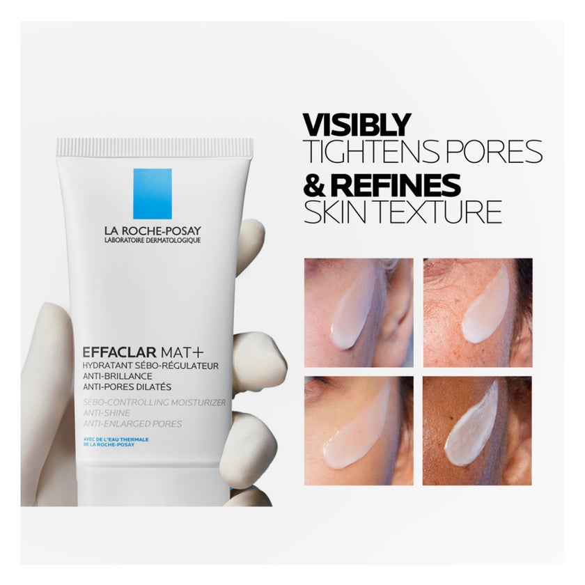 La Roche-Posay Effaclar MAT Mattifying Face Moisturizer, Oily Skin - 40ml
