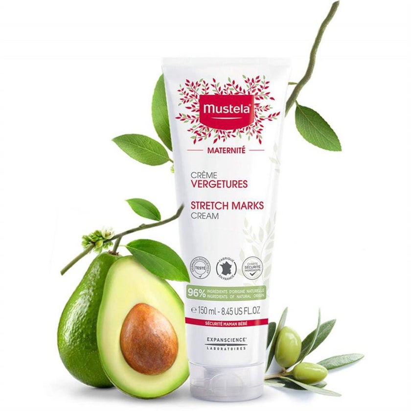 Mustela 3 In 1 Maternity Stretch Marks Cream For Pregnancy, 150ml