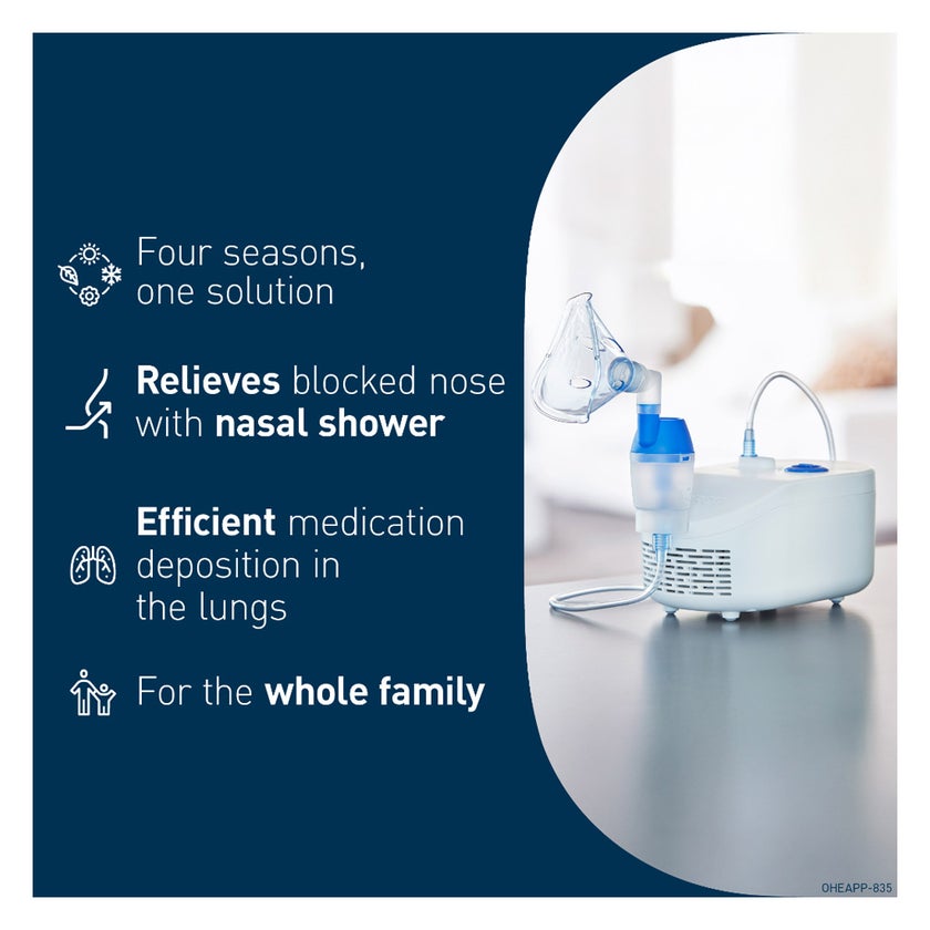 Omron C102 Total Compressor 2-in-1 Nebulizer With Nasal Shower - NE-C102-UK