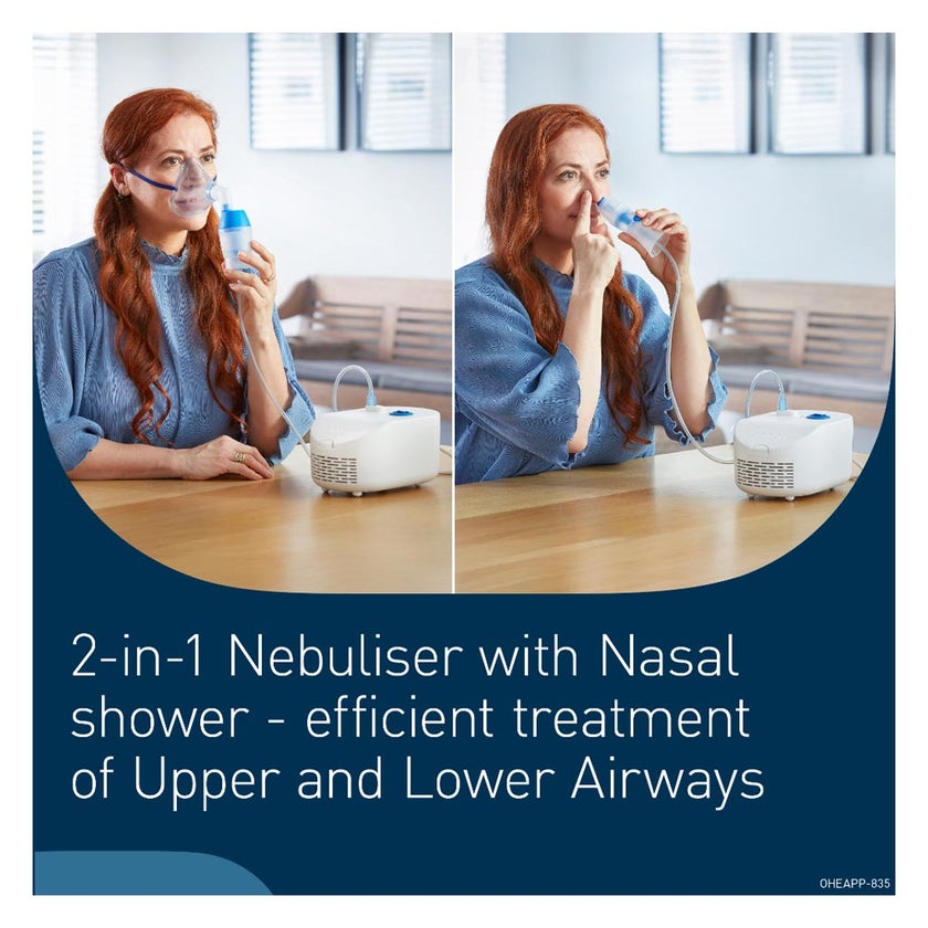 Omron C102 Total Compressor 2-in-1 Nebulizer With Nasal Shower - NE-C102-UK