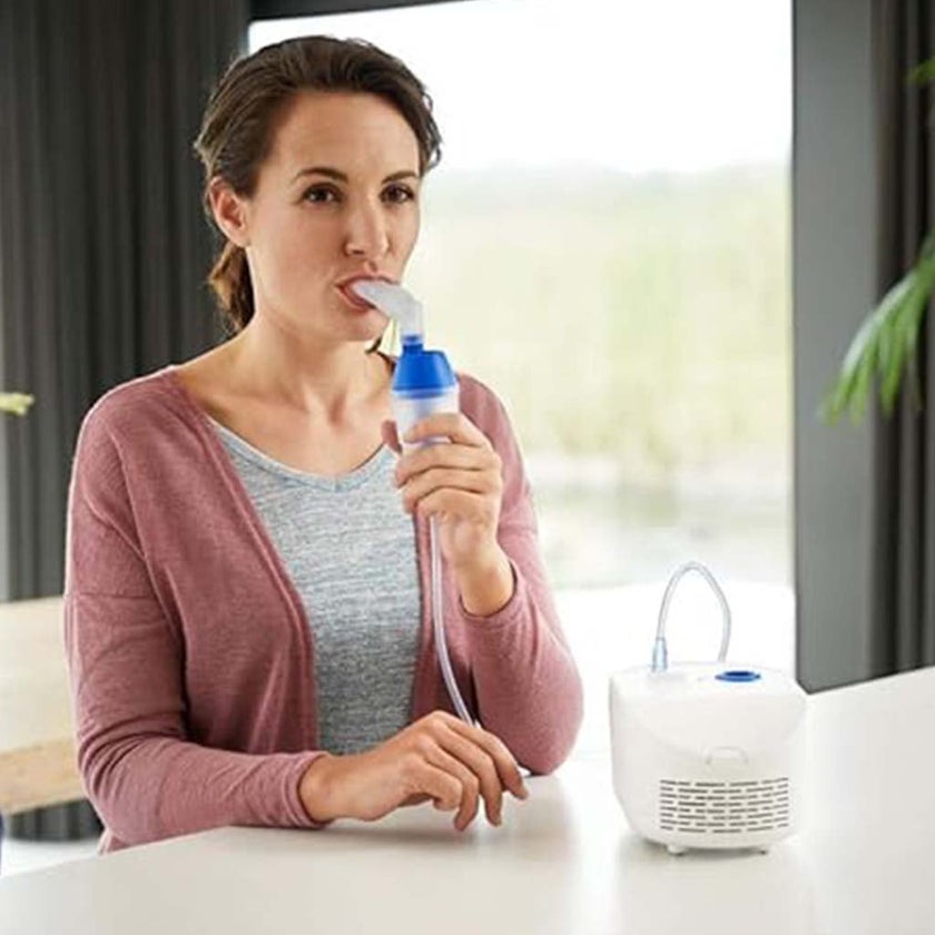 Omron C102 Total Compressor NE-C102-UK 2-in-1 Nebulizer With Nasal Shower