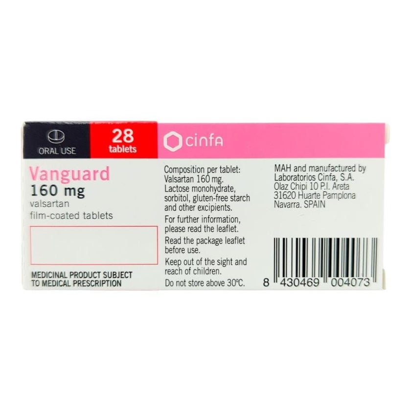 Vanguard 160mg Tablets, Pack of 28's