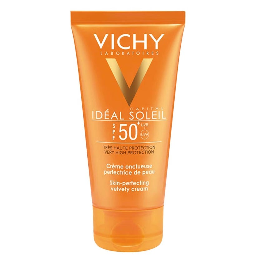 Vichy Ideal Soleil SPF50 Velvety Cream For Normal to Dry Sensitive Skin, 50ml 1+1 PROMO PACK