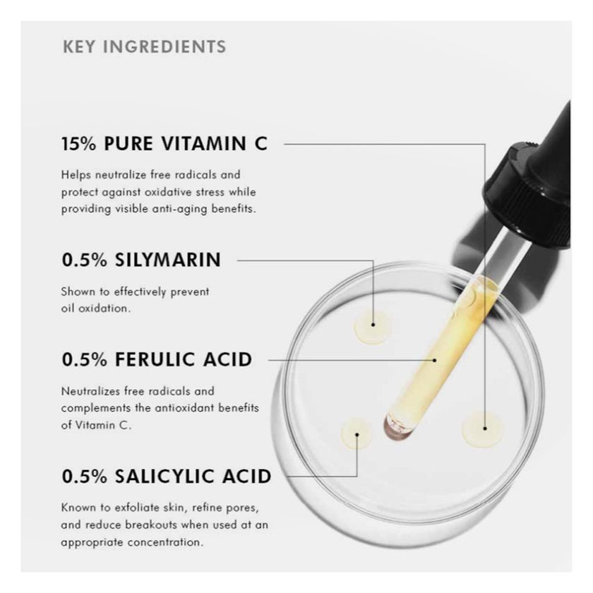 Skinceuticals Silymarin CF Antioxidant Face Serum With Silymarin, 15% Vitamin C, Ferulic Acid 30ml