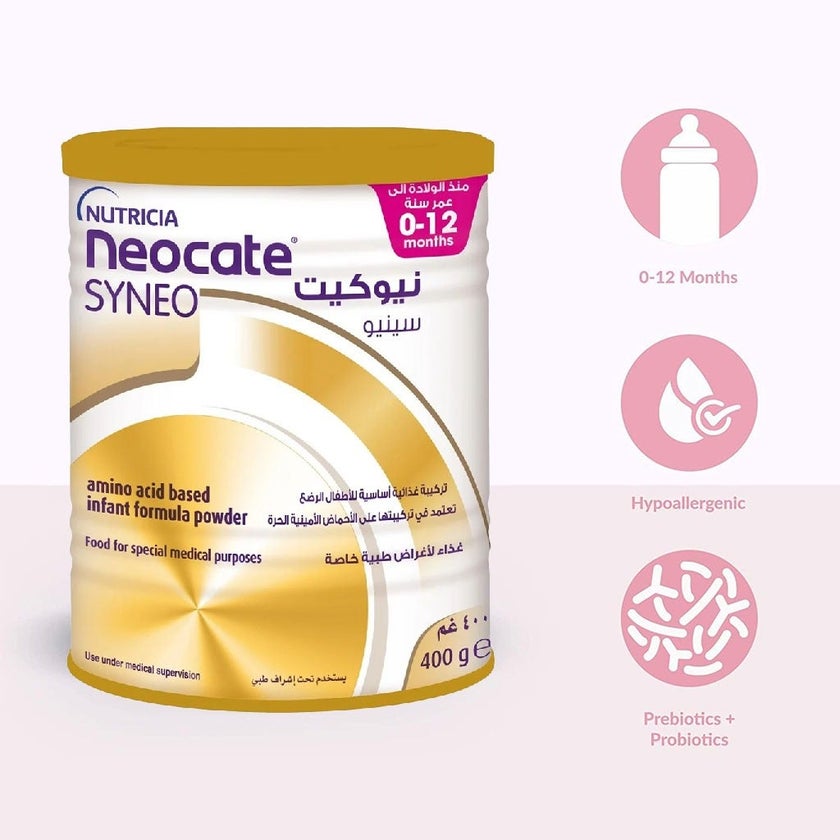 Nutricia Neocate Syneo Amino Acid Based Infant Milk Formula For 0 To 12 Months 400g