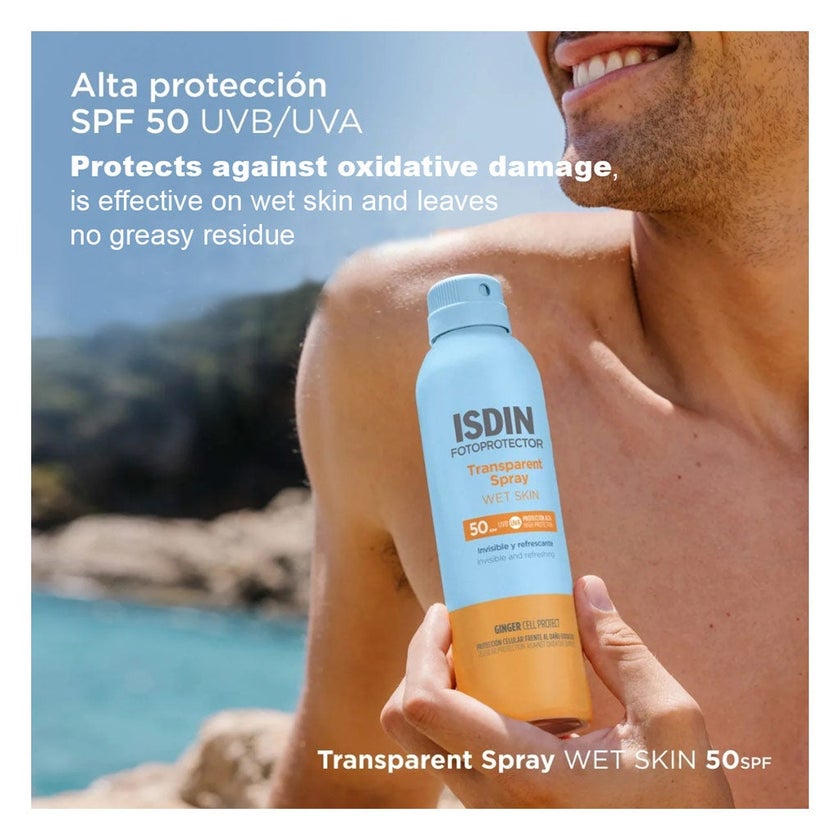 Isdin Fotoprotector Wet Skin Transparent Spray SPF50+ 250ml