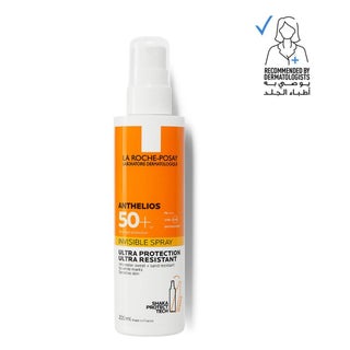 لاروش بوزاي أنثيليوس بخاخ الجسم الواقي من الشمس غير المرئي  بعامل حماية SPF50+ سعة 200 مل