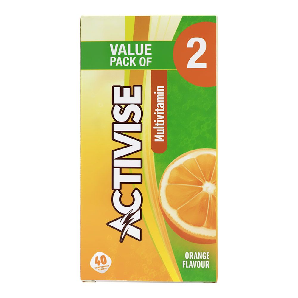Activise Multivitamins Effervescent Tablets, Orange Flavor - 20 Tablets ...