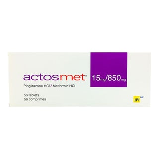 Actosmet 15mg/850mg Tablets, Pack of 56's