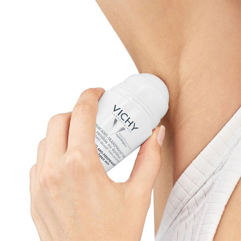Vichy 48H Soothing Anti Perspirant Deo Roll-On 50ml, Promo Pack