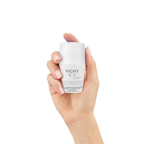 Vichy 48H Soothing Anti Perspirant Deo Roll-On, Sensitive Skin - 50ml x 2