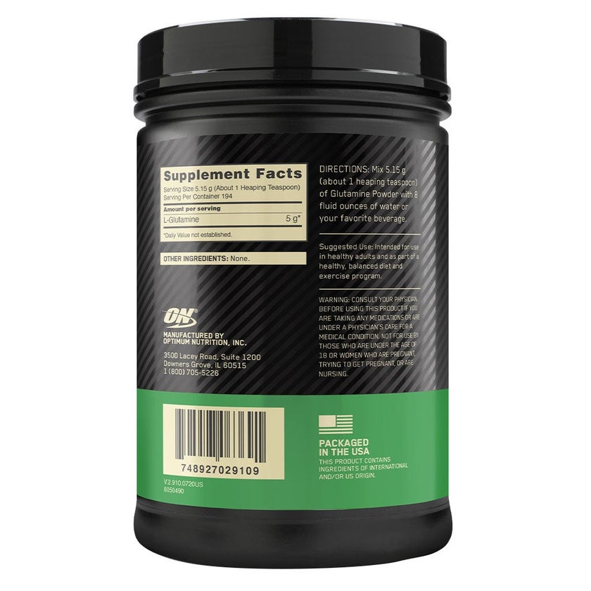 Optimum Nutrition Glutamine Powder Unflavored 1000g