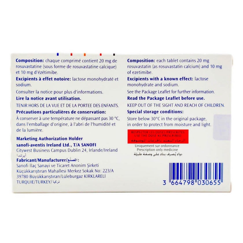 Zympass 20mg/10mg Tablets, Pack of 30's