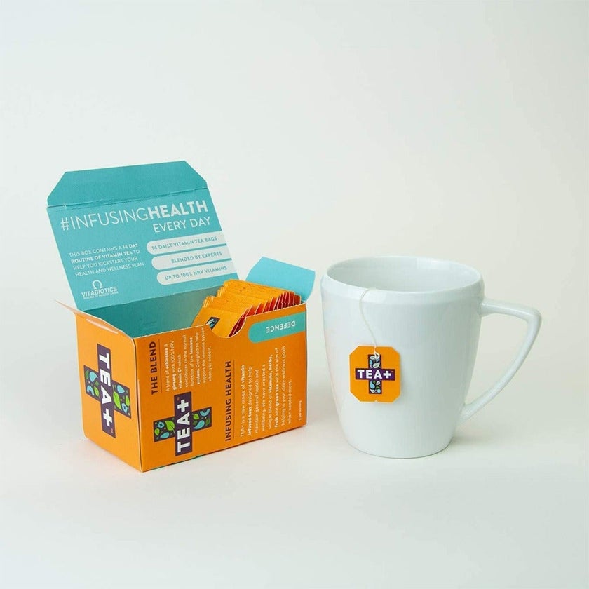 Vitabiotics Tea+ Vitamin C Vitamin Tea For Immune Support, Pack of 14's