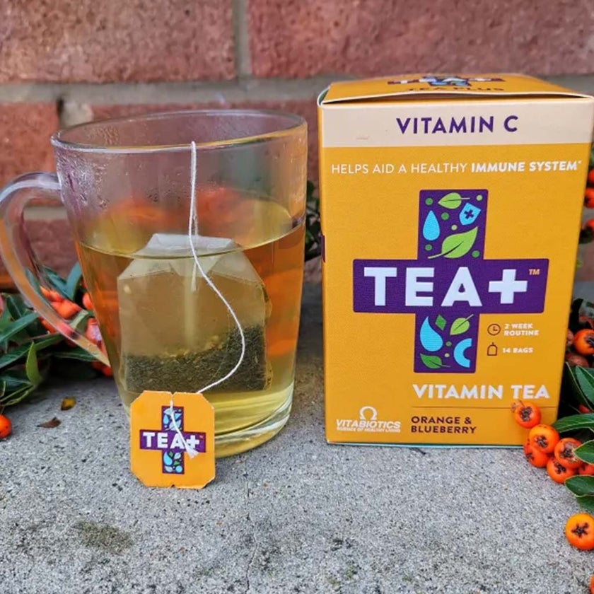 Vitabiotics Tea+ Vitamin C Vitamin Tea For Immune Support, Pack of 14's