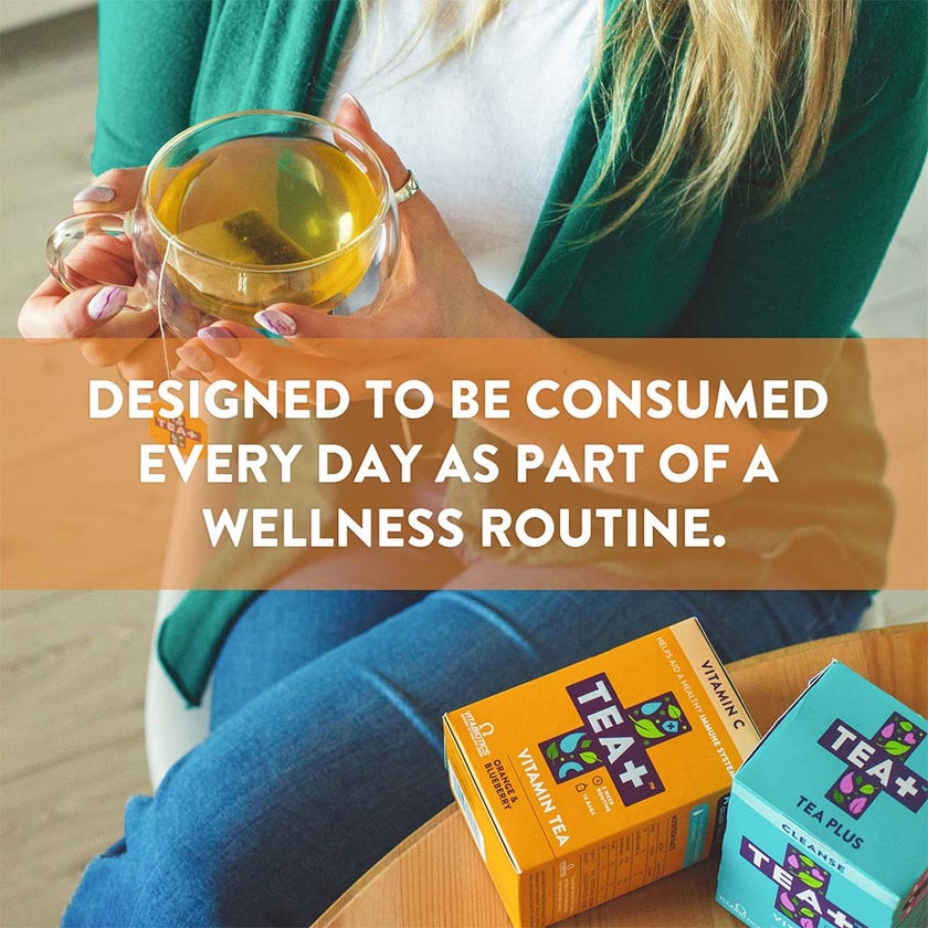 Vitabiotics Tea+ Vitamin C Vitamin Tea For Immune Support, Pack of 14's