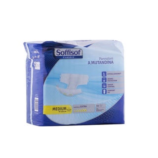 Soffisof Classic Adult Diaper 70-110cm Medium, Pack of 15's